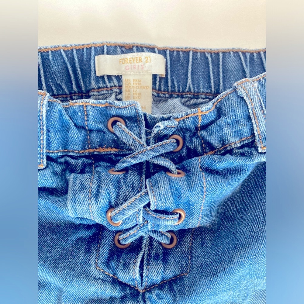 FOREVER 21 & WONDER NATION Girls Denim Skirts Bundle, Size 10-12 - Picture 3 of 6